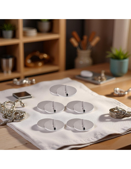 5 Piezas Convertidores de Broche Mini Plata Rosojodg