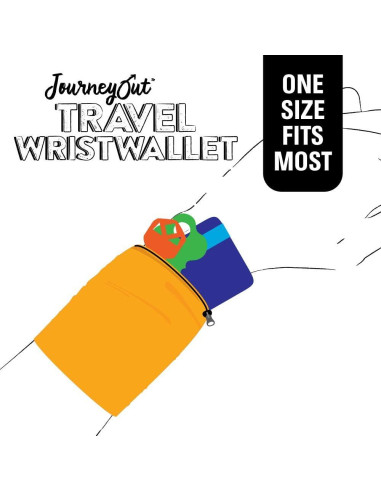 Billetera de Muñeca de Viaje JourneyOut Marrón/Negro