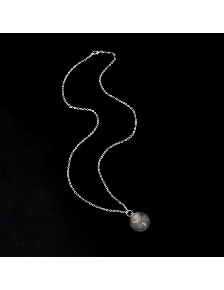 Collar de Vidrio Rellenable Bysxny 20MM con Urna de Cenizas