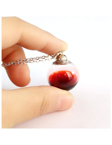 Collar de Vidrio Rellenable Bysxny 20MM con Urna de Cenizas