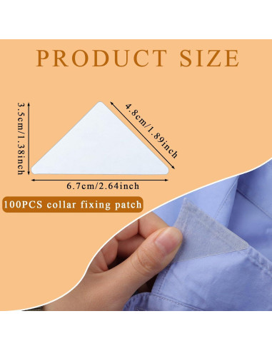 100 Soportes para Cuello de Camisa Polo Maxqzin - Antideformación