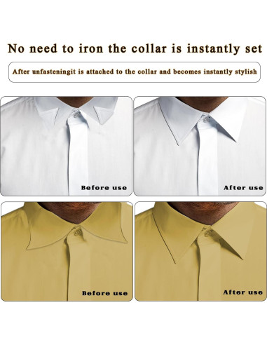 100 Soportes para Cuello de Camisa Polo Maxqzin - Antideformación