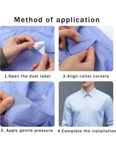 100 Soportes para Cuello de Camisa Polo Maxqzin - Antideformación