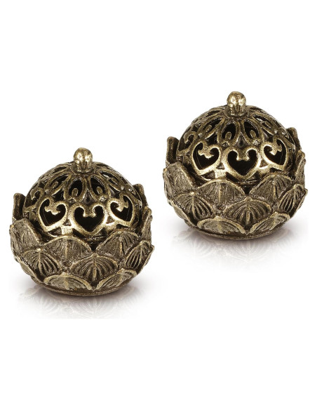 Juego de 2 Mini Soportes de Incienso de Loto Qulkws 2.8 cm
