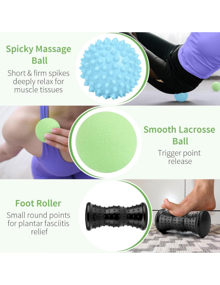 Set de Masaje 3-en-1 Maliton para Pies y Cuerpo