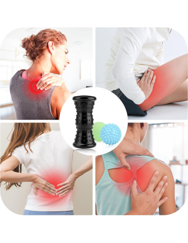 Set de Masaje 3-en-1 Maliton para Pies y Cuerpo