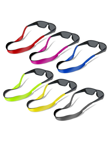 Paquete de 6 correas flotantes de neopreno para gafas