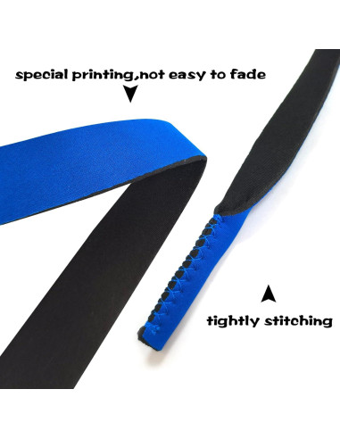 Paquete de 6 correas flotantes de neopreno para gafas