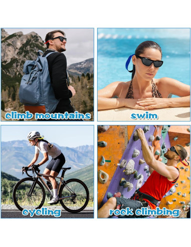 Paquete de 6 correas flotantes de neopreno para gafas