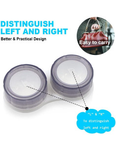 Estuches para Lentes de Contacto a Prueba de Fugas - 20 Piezas 2