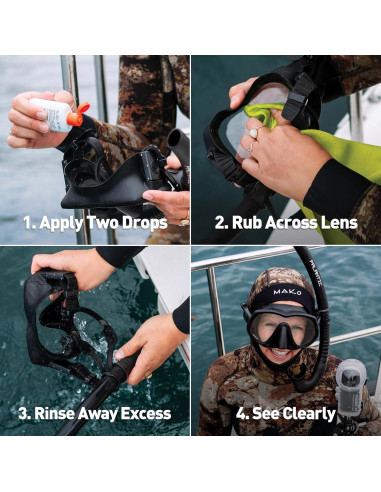 GEAR AID Sea Drops Antivaho y Limpiador 35.4 ml