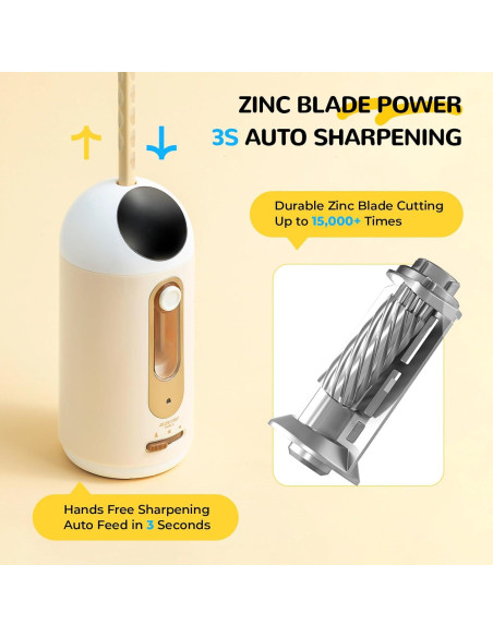 Conjunto de Papelería Eléctrica M&G HAPS2612 - Sacapuntas, Borrador y Aspiradora