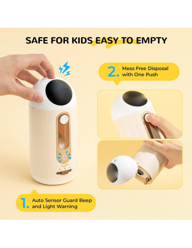 Conjunto de Papelería Eléctrica M&G HAPS2612 - Sacapuntas, Borrador y Aspiradora