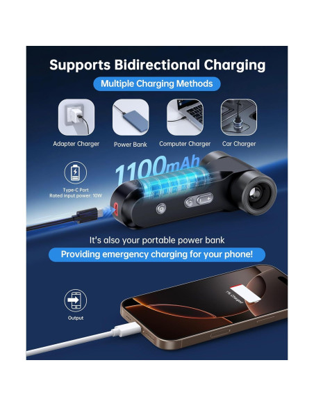 Soplador de Aire Comprimido ZAPOGO 150000RPM Inalámbrico USB