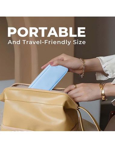 Estuche Organizador de Lentes de Contacto Diarios Azul - Almacenamiento para 60 Lentes