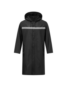 Abrigo de Lluvia Impermeable ProHydra XL Negro con Capucha