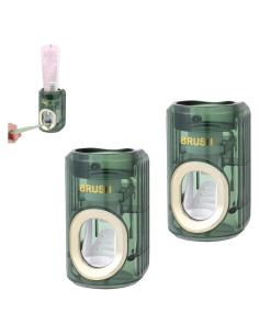 Dispensador Automático de Pasta de Dientes Chiffonade Verde 2pcs