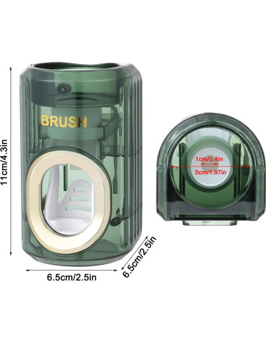 Dispensador Automático de Pasta de Dientes Chiffonade Verde 2pcs