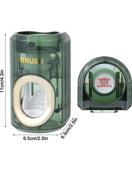 Dispensador Automático de Pasta de Dientes Chiffonade Verde 2pcs