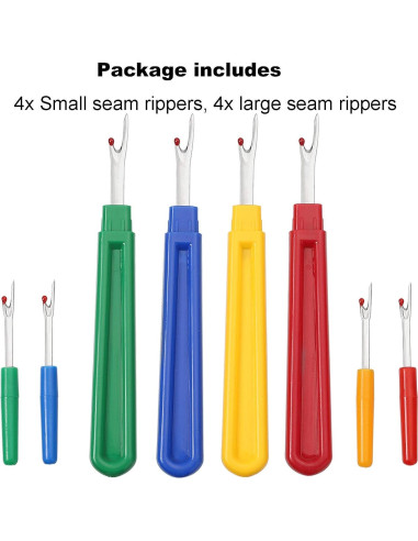 Kit de Desgarradores de Costura Borogo - 4 Grandes y 4 Pequeños