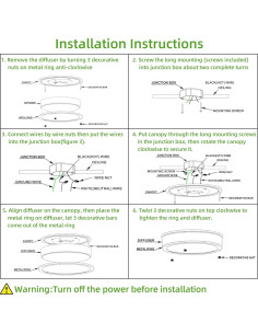Luz de Techo LED Empotrada Hykolity 33 cm Regulable 2700K-5000K 2