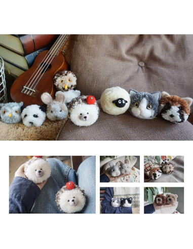 Juego de Herramientas para Hacer Pompones Hand U Journey 6 Tamaños