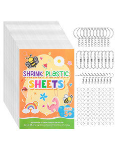 Kit de Hojas de Plástico Retráctil Prudiut 155 Pcs DIY Manualidades