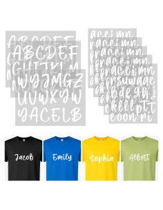 Letras de Planchar Harloon 8 Hojas 24x18 cm Blancas DIY