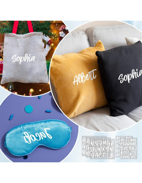 Letras de Planchar Harloon 8 Hojas 24x18 cm Blancas DIY