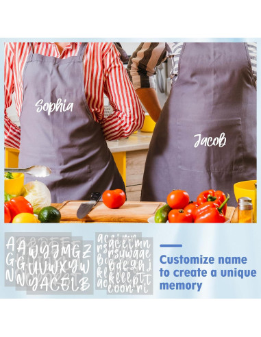 Letras de Planchar Harloon 8 Hojas 24x18 cm Blancas DIY