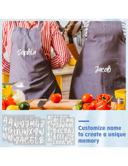 Letras de Planchar Harloon 8 Hojas 24x18 cm Blancas DIY