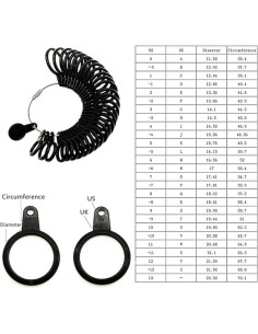 Kit de Medición de Tamaño de Anillo TUNQISM 4 Piezas 2