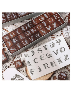 Juego de Sellos de Madera SIBLYMONA - 8 Piezas Fases Lunares