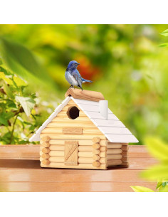 Kit Casa para Aves de Madera CEDAR ALPHA CA1101N - DIY 50 Piezas 2