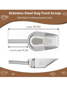 Cuchara Medidora de Acero Inoxidable 304 1 Taza Mutclord 2