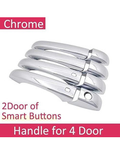 Cubierta de Mango de Puerta Lateral Cromada Overun O-1067 2