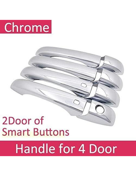 Cubierta de Mango de Puerta Lateral Cromada Overun O-1067