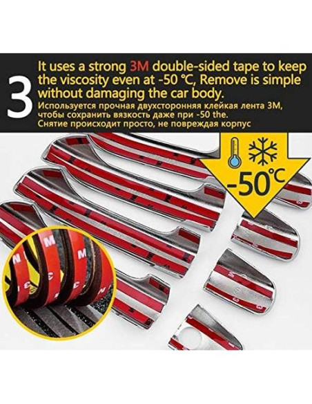 Cubierta de Mango de Puerta Lateral Cromada Overun O-1067