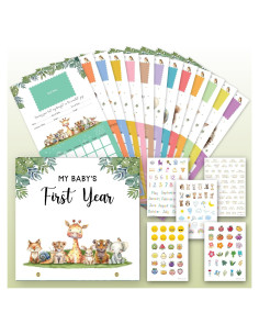 Calendario de Bebé Primer Año WOODAMORE con Stickers 27.94 cm