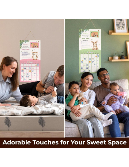 Calendario de Bebé Primer Año WOODAMORE con Stickers 27.94 cm