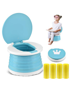 Inodoro Portátil Plegable VISATOR para Niños Azul 0.75 kg