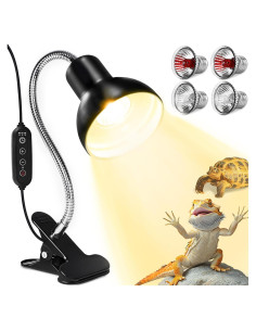 Lámpara de Calor para Reptiles TRIGRAND 75W UVA/UVB 4 Bombillas
