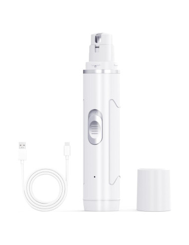 Cortador de Uñas Eléctrico Profesional Chwwen - Silencioso, Recargable, 2 Velocidades, Para Perros y Gatos