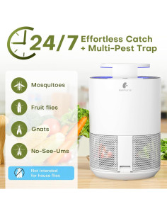 Trampa de Insectos Interior SAHETO FTS-44WO-TR con Cebo y 5 Recargas 2