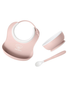 Juego de Alimentación BabyBjrn 3 Piezas Rosa Polvo Bebé