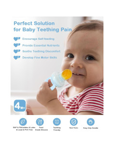 Extractor de Frutas HEOMOONE Azul Cielo - Silicona BPA Free 2