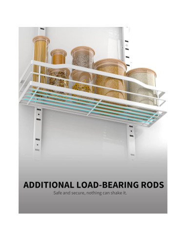 Organizador de Despensa Moforoco 9 Niveles Metal Blanco