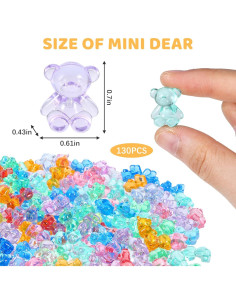 130 Figuras Mini Animales de Resina Keggaen - Juguete Educativo 2