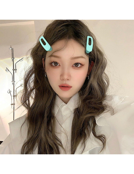 Pinzas Planas Verdes ACO-UINT - 9 Piezas para Cabello