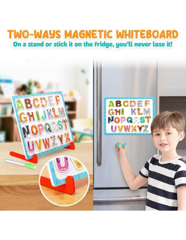 Alfabeto Magnético de Madera Comfecto - 41 Piezas Educativas